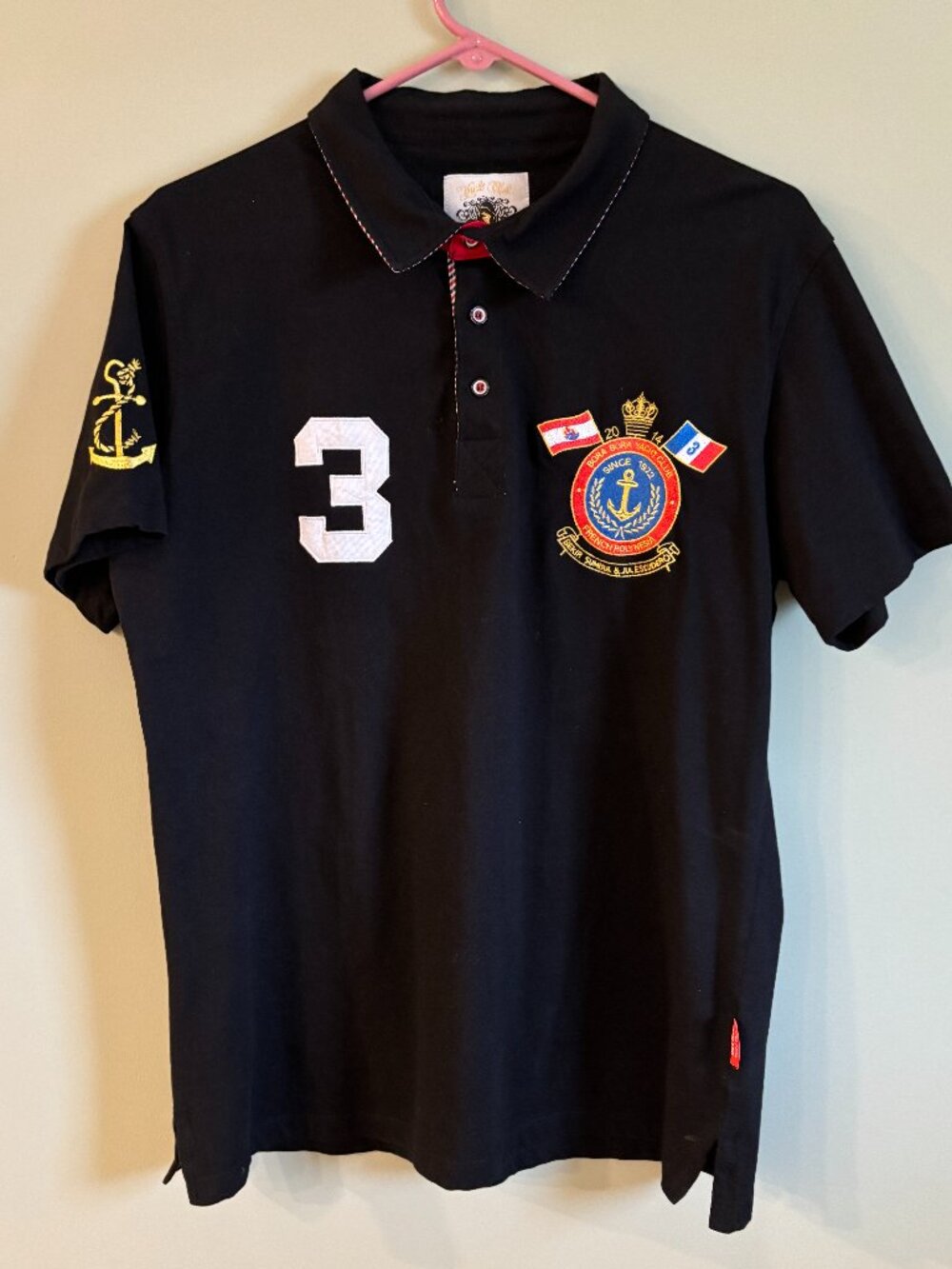 Men's Black Polo New